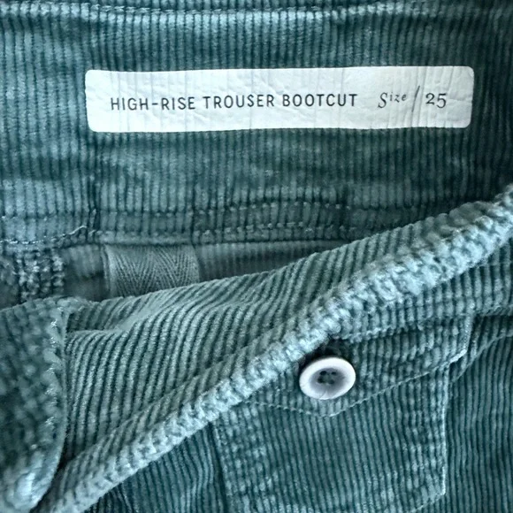 ANTHROPOLOGIE Pilcro and the Letterpress Corduroy High-Rise Trouser Bootcut(25W) - Picture 5 of 7